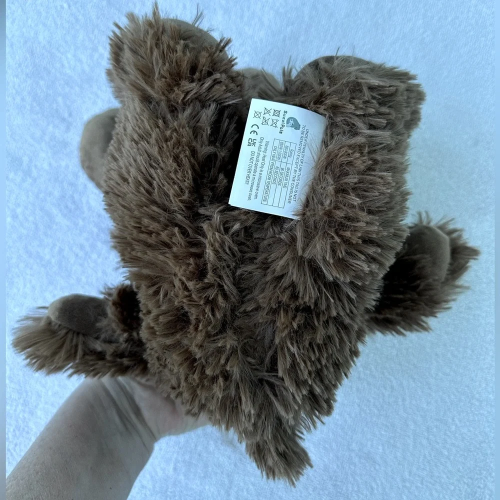 Suzzi Pals Microwaveable Heatable Stuffed Moose Animal Ages 3+ NWT